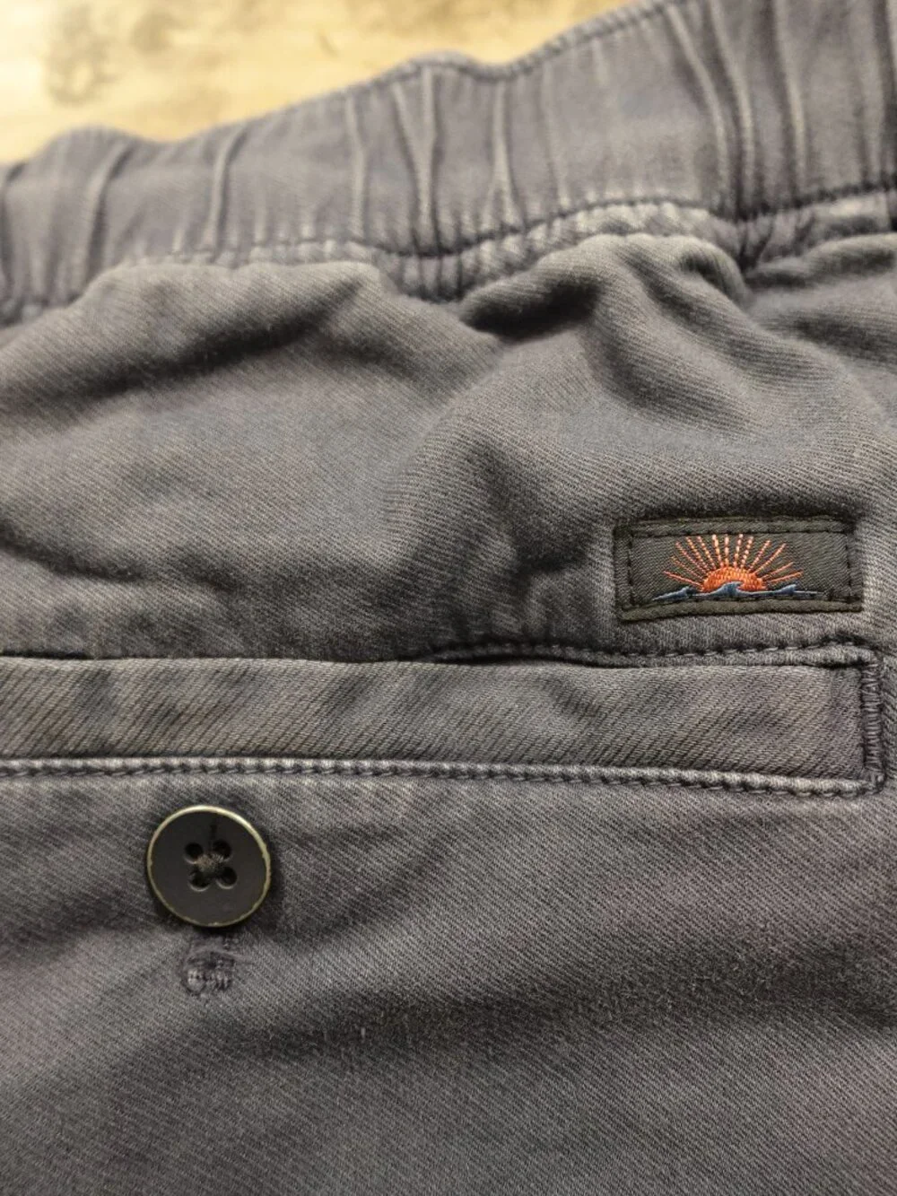Faherty All Day Short Men’s XL Blue Drawstring Elastic Waist Casual 6” Inseam